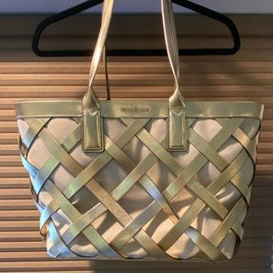Michael Kors excellent condition gold lattice, large tote!